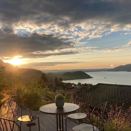 Moderne Unterkunft Mit Panoramablick Auf Thunersee Krattigen エクステリア 写真