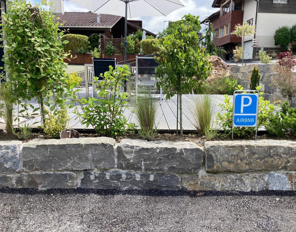 Moderne Unterkunft Mit Panoramablick Auf Thunersee Krattigen エクステリア 写真